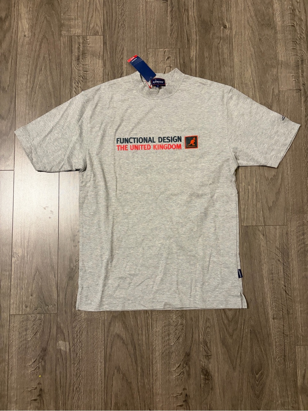 Brand New kangol Functional Design The United Kingdom Graphic Tee - Gray